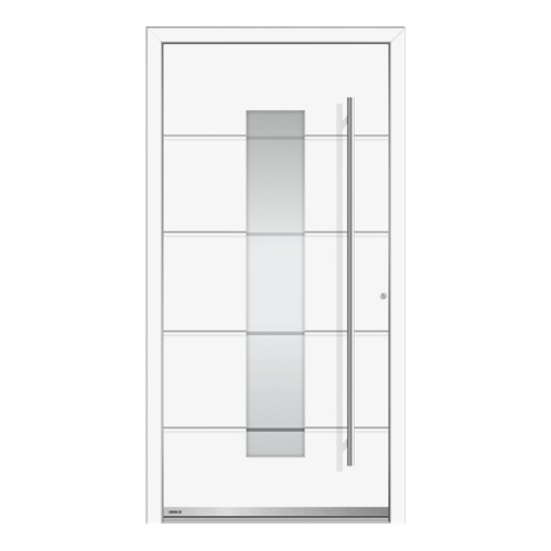 Przykład drzwi zewnętrznych Ice 1 bez intarsji z rowkami