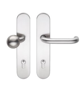 Przykład zestawu gałka/klamka ES1 ze stali nierdzewnej