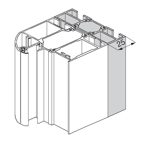 Profil poszerzający 25 mm