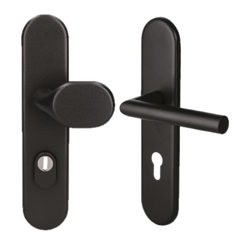 Szyld długi BA 3511 głęboka czerń, zaokrąglony