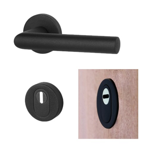 Klamka wewnętrzna BA 3519 Głęboka czerń okrągła