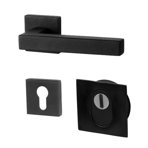 Klamka wewnętrzna BA 3520 Głęboka czerń kanciasta