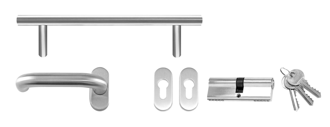 Zestaw uchwytów ME 80 stal szlachetna