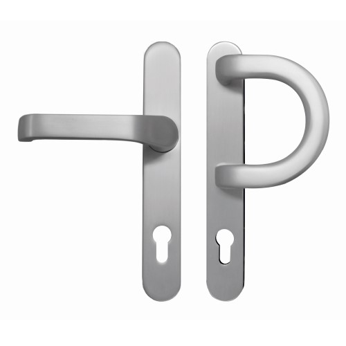 Zestaw uchwytów do drzwi zewnętrznych nr 325 srebrny