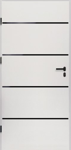 Aplikacje ze stali szlachetnej, kolor czarny matowy na przykładzie modelu Atena