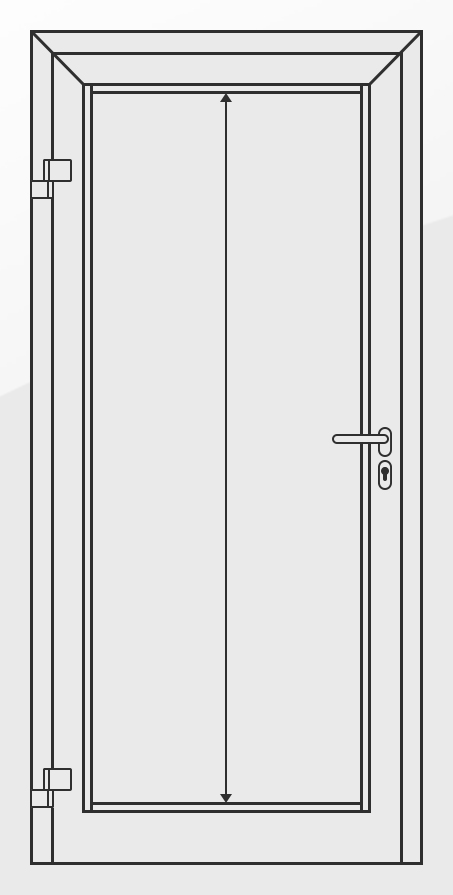 Rysunek - podział przeszkleń LA-01