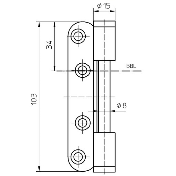 rysunek techniczny V 0037 WF