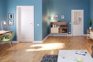 Drzwi wewnętrzne w salonie