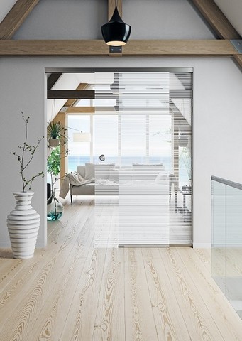 Drzwi przesuwne szklane Erkelenz w aranżacji wnętrza