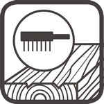 Ikona szczotkowanego drewna