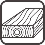 Ikona surowego drewna