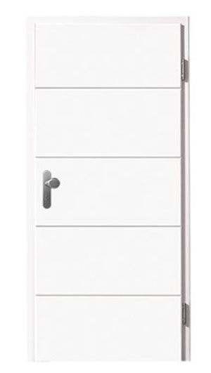 Białe drzwi wejściowe do mieszkania